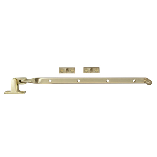 Fanlight Stay 300mm in Satin Brass Unlaquered