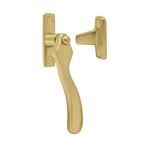Traditional Wedge Fastener in Matt Satin Brass