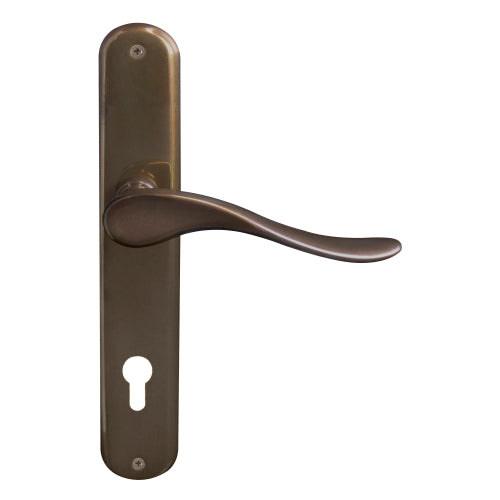 Haven Oval Backplate E85 Keyhole in Antique Bronze