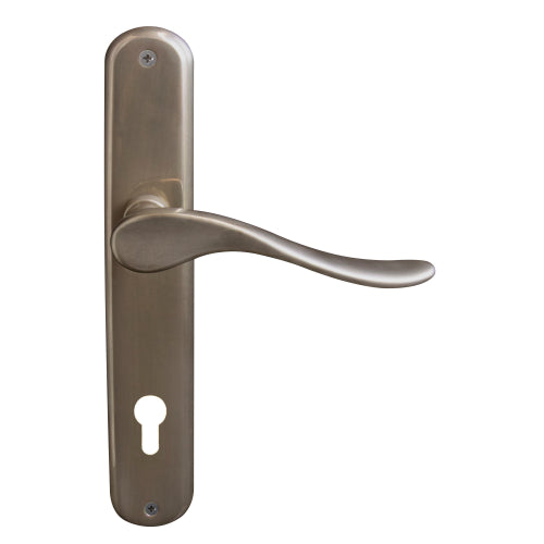 Haven Oval Backplate E85 Keyhole in Natural Bronze