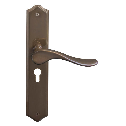 Haven Traditional Backplate E48 Keyhole in Antique Bronze