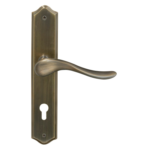 Haven Traditional Backplate E85 Keyhole in Brushed Bronze