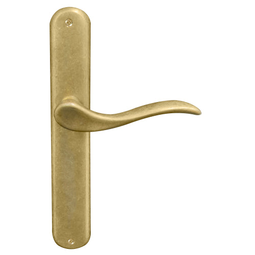 Hermitage Oval Backplate in Rumbled Brass