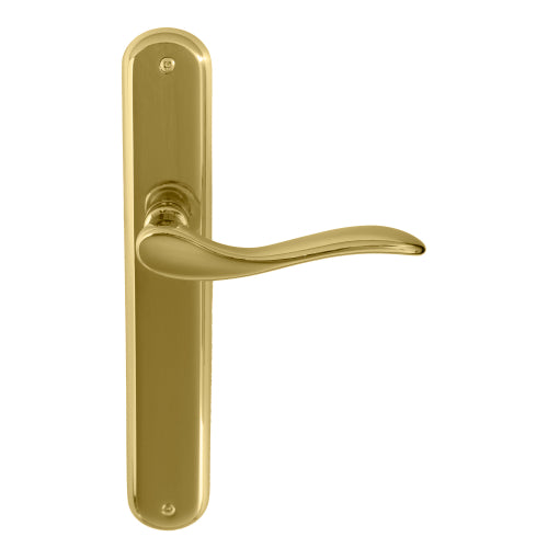 Hermitage Oval Backplate in Polished Brass Unlacquered