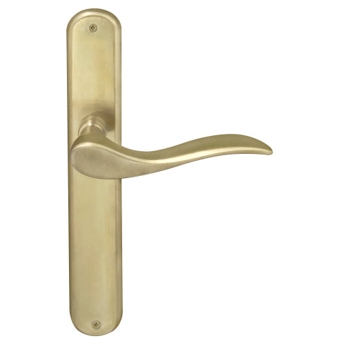 Hermitage Oval Backplate in Satin Brass Unlaquered