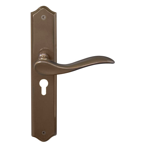 Hermitage Traditional Backplate E48 Keyhole in Antique Bronze
