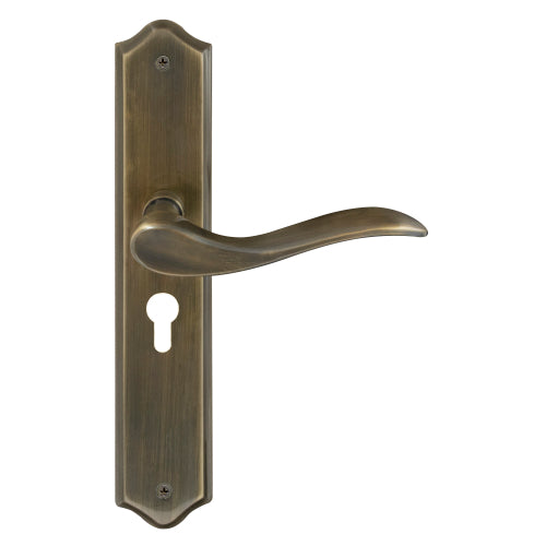 Hermitage Traditional Backplate E48 Keyhole in Brushed Bronze