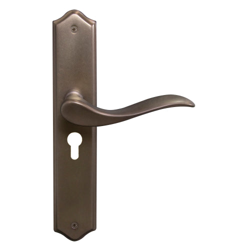 Hermitage Traditional Backplate E48 Keyhole in Matt Antique Bronze
