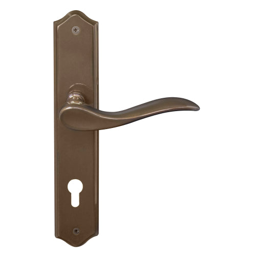 Hermitage Traditional Backplate E85 Keyhole in Antique Bronze