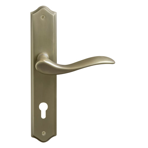 Hermitage Traditional Backplate E85 Keyhole in Roman Brass