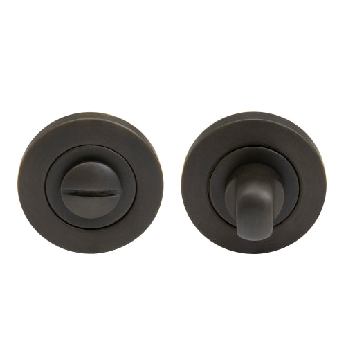 Privacy Turn & Release - 50mm Rose in Dark Roman Brass
