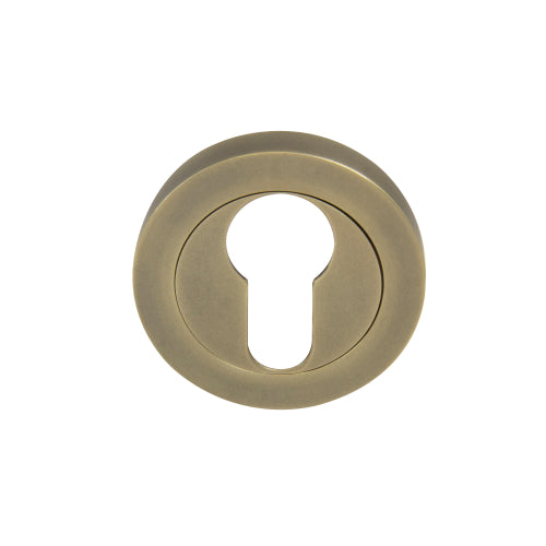 Windsor Standard Euro Clinder Escutcheon - Roman Brass (Pair) in Roman Brass