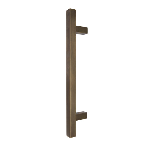 Windsor 8192, Square Profile, Brass Pull Handle Pair Square 300mm OA in Oil Rubbed Bronze