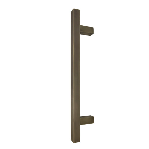 Windsor 8192, Square Profile, Brass Pull Handle Pair Square 300mm OA in Roman Brass