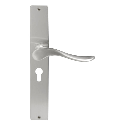 Haven Square Backplate E48 Keyhole in Satin Chrome