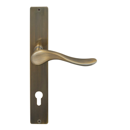 Haven Square Backplate E85 Keyhole in Brushed Bronze