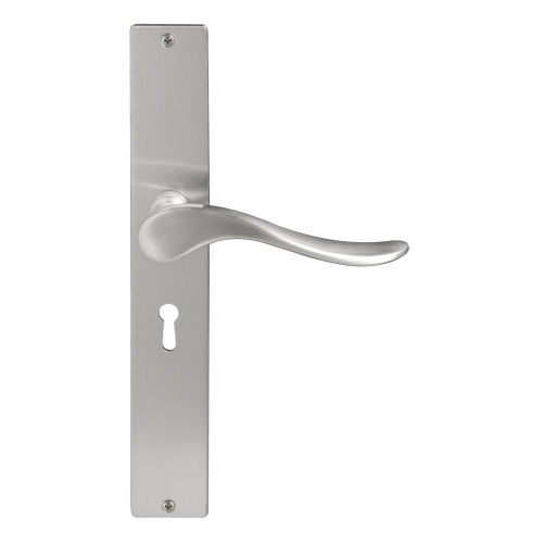 Haven Square Backplate Std Keyhole in Satin Chrome