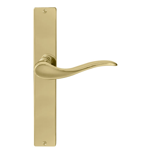 Hermitage Square Backplate in Polished Brass