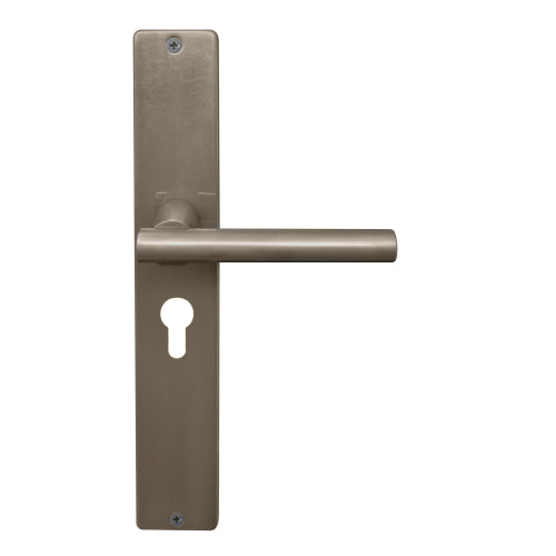 Charleston Square Backplate E48 Keyhole in Natural Bronze