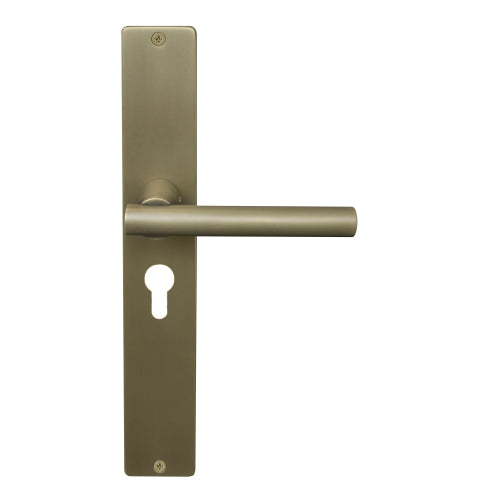 Charleston Square Backplate E48 Keyhole in Roman Brass