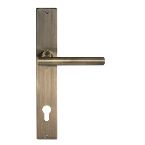 Charleston Square Backplate E85 Keyhole in Brushed Bronze