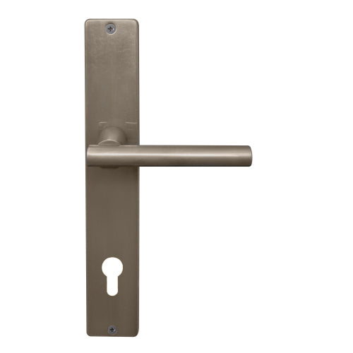 Charleston Square Backplate E85 Keyhole in Natural Bronze