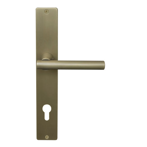 Charleston Square Backplate E85 Keyhole in Roman Brass