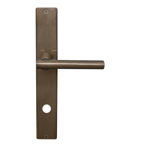 Charleston Square Backplate - Priv 85mm in Antique Bronze