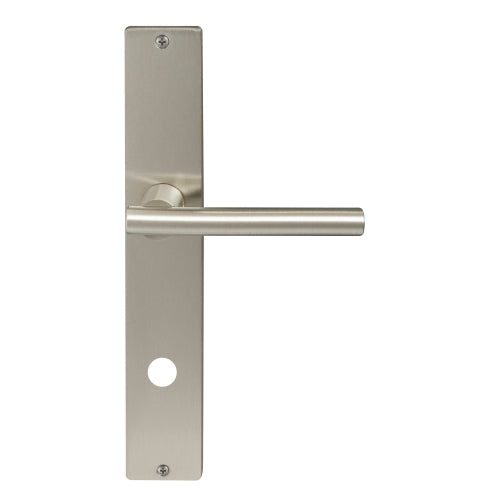 Charleston Square Backplate - Priv 85mm in Brushed Nickel