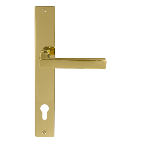 Federal Square Backplate E85 Keyhole in Polished Brass Unlacquered