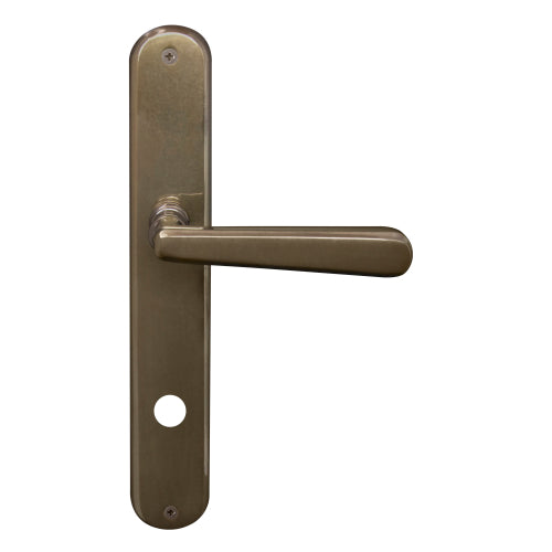 Villa Oval Backplate - Priv 85mm in Antique Bronze