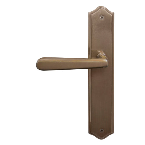 Villa Traditional Backplate Dummy Lever - LH in Antique Bronze