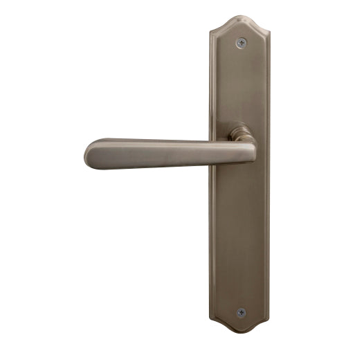 Villa Traditional Backplate Dummy Lever - LH in Natural Bronze