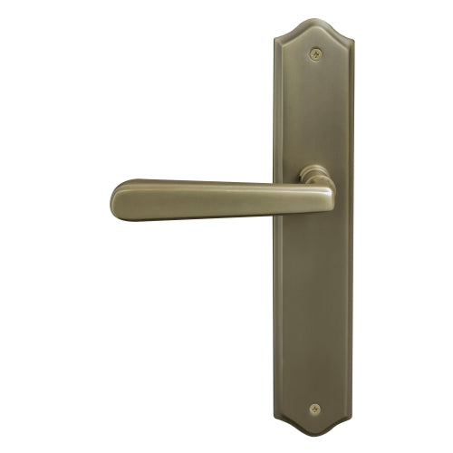 Villa Traditional Backplate Dummy Lever - LH in Roman Brass