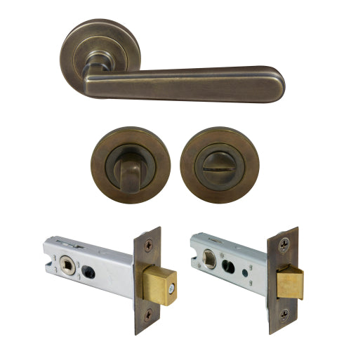 Villa Round Rose Privacy Set in Oil Rubbed Bronze