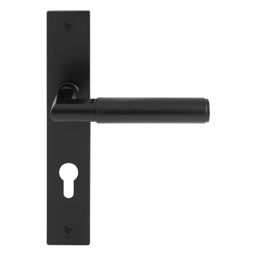 NIDO - Sona Lever on Backplate - E85mm in Matt Black