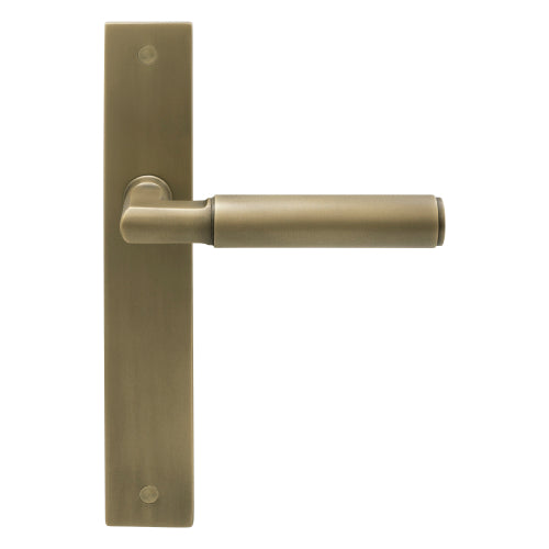 NIDO - Sona Lever on Backplate in Roman Brass