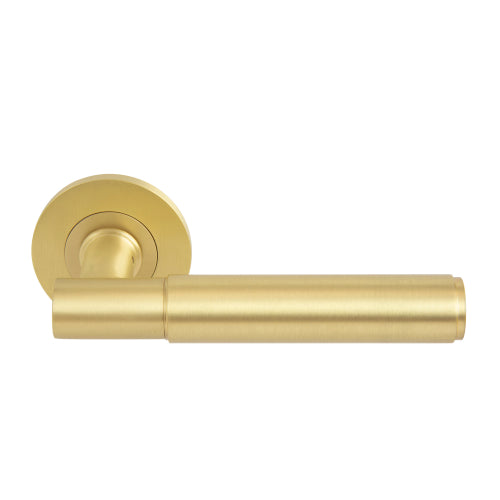 NIDO - Verge Plain Lever Set in Matt Satin Brass