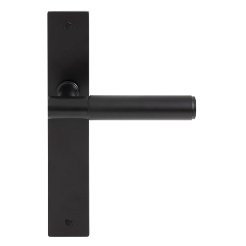 NIDO - Verge Plain Lever on Backplate in Matt Black