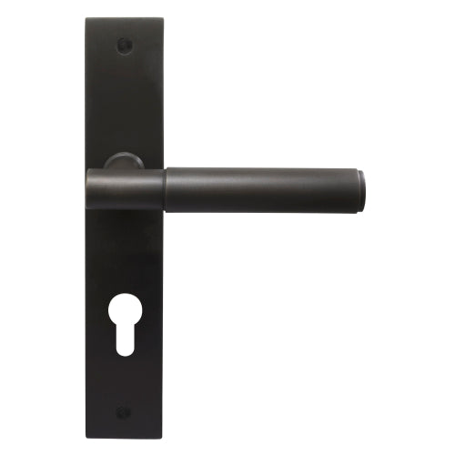 NIDO - Verge Plain Lever on Backplate - E85mm in Dark Roman Brass