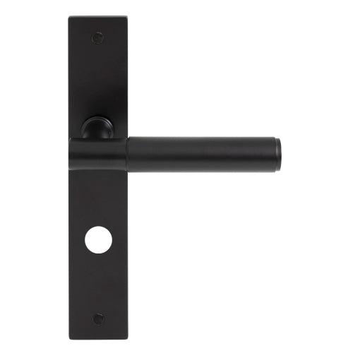NIDO - Verge Plain Lever on Backplate - P85mm in Matt Black