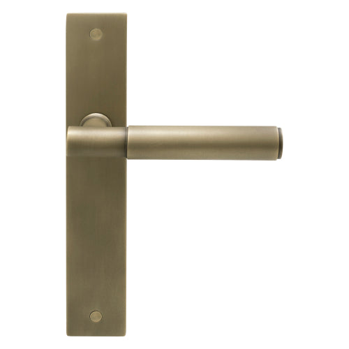 NIDO - Verge Plain Lever on Backplate in Roman Brass