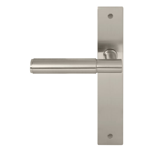 NIDO - Verge Plain Backplate Dummy Lever LH in Brushed Nickel