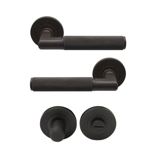NIDO - Verge Plain Privacy Set in Dark Roman Brass