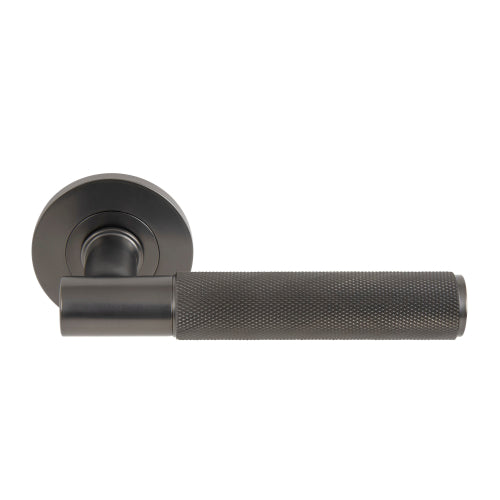 NIDO - Verge Lever Set - Knurled in Graphite Nickel