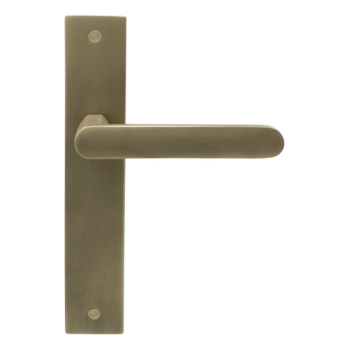 NIDO - Modella Lever on Backplate in Roman Brass