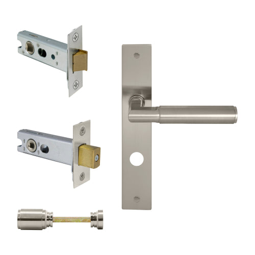 NIDO - Sona Square Backplate Privacy Set in Brushed Nickel