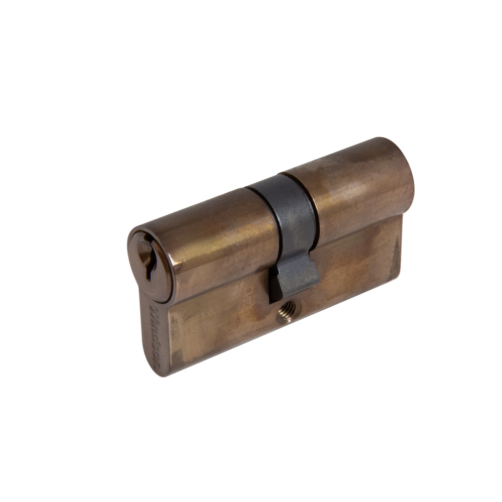 60mm Euro Double Cylinder - Key/Key in Antique Bronze