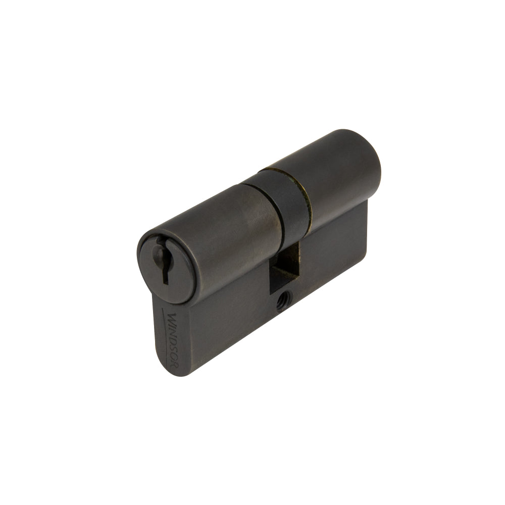 60mm Euro Double Cylinder - Key/Key in Dark Roman Brass