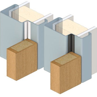 RAVEN RP120 Batwing Perimeter Seal, Long Single Door Set 6300mm - Sides 2750mm, Top 1000mm in White